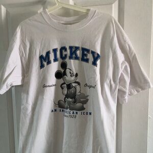 Vintage 90s Mickey Mouse Cartoon Disney Store White Large T-Shirt